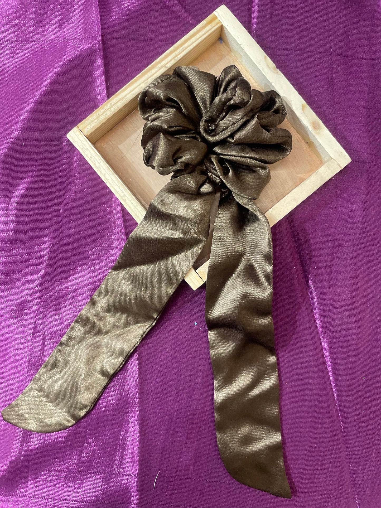 Satin Scrunchie with Long Tail