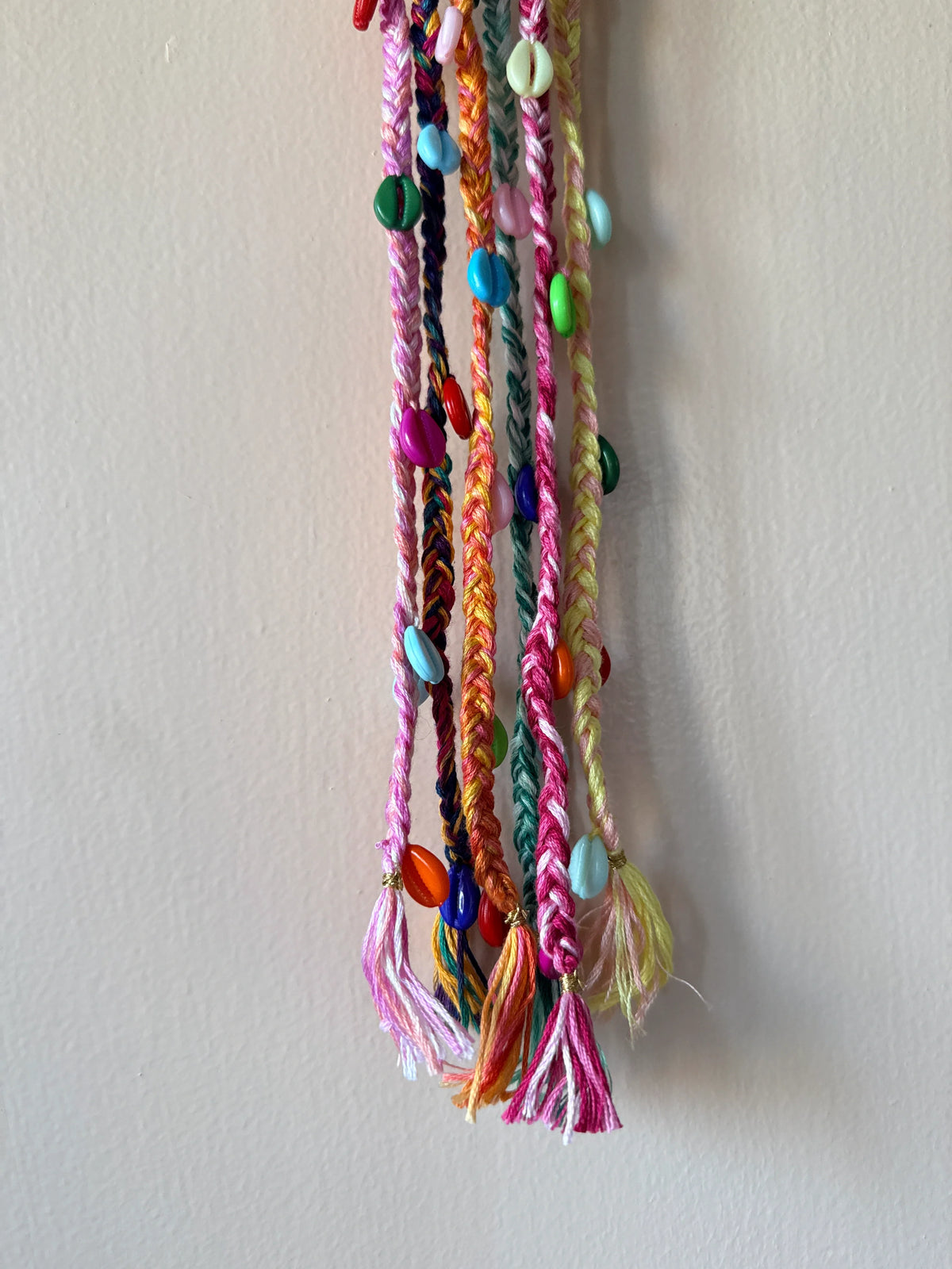 Rainbow Beaded Braided Hair Band