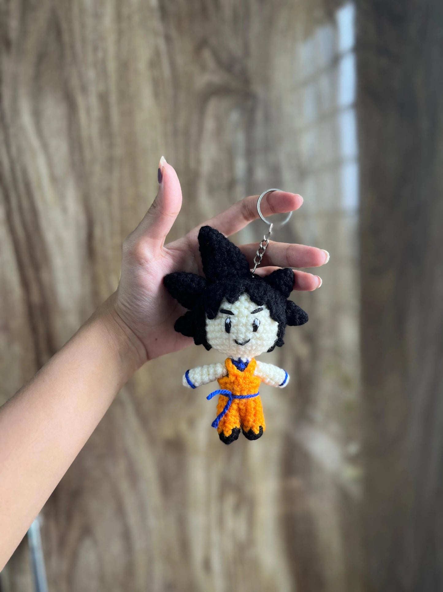 Goku Crochet Keychain