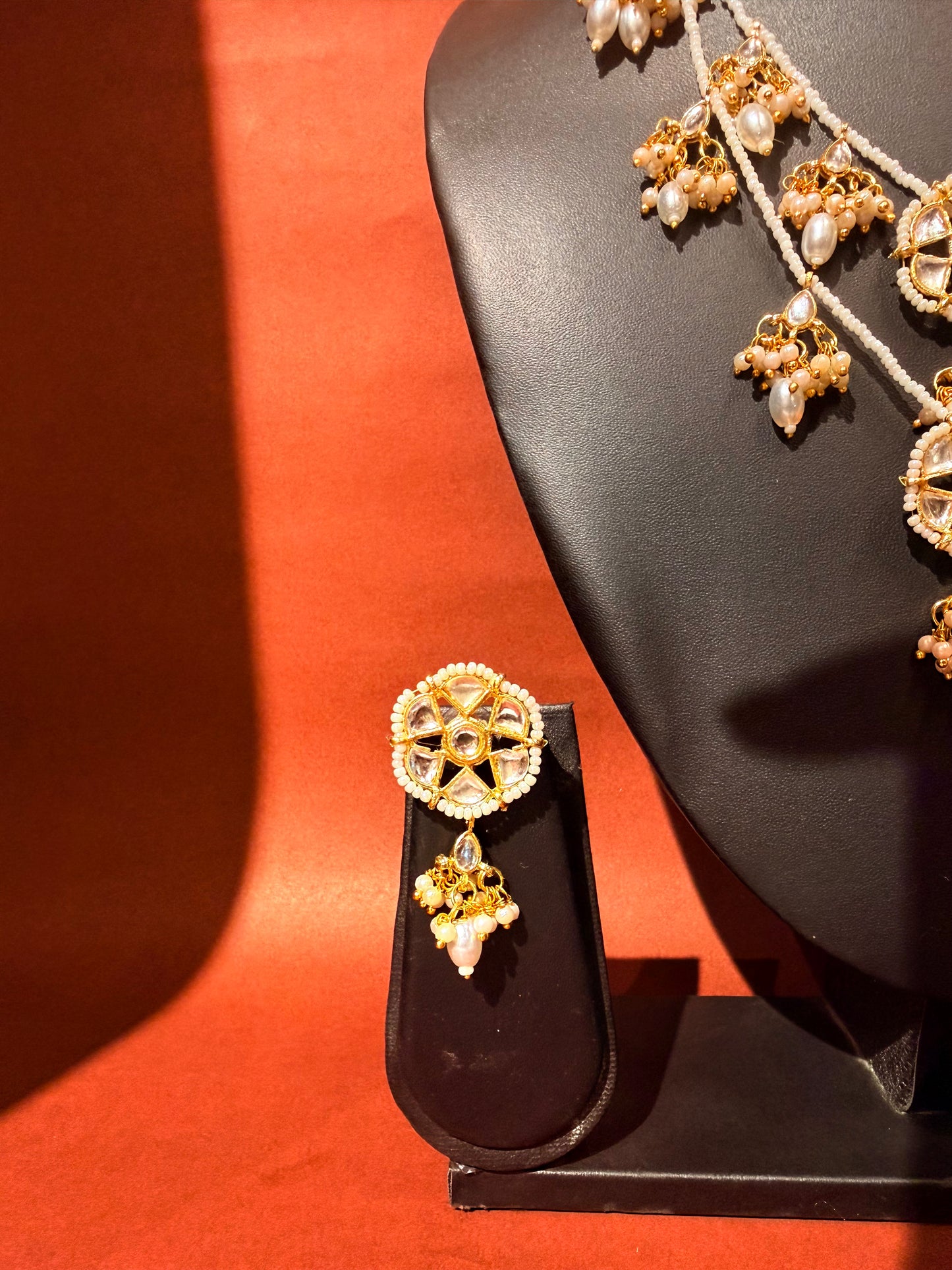 Necklace Set Handmade Kundan And Moti Jewellery