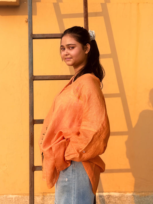 Oversized Linen Shirt