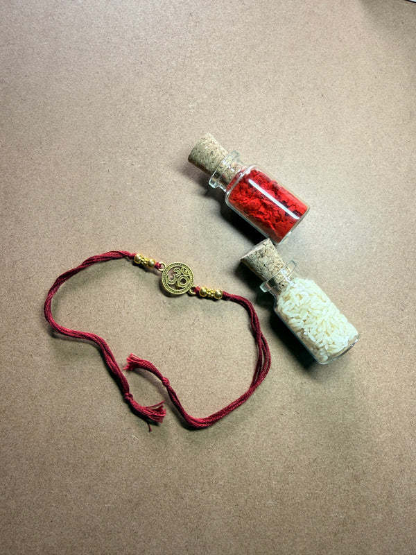 Om Disc Charm Rakhi image 4