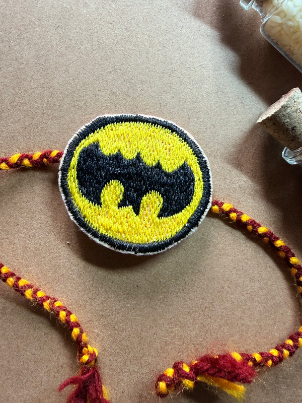 Batman Logo Embroidered Rakhi image 3