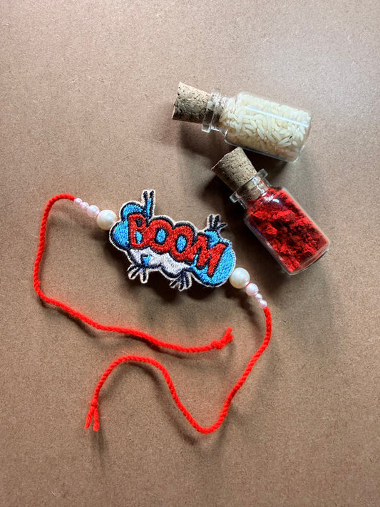 BOOM Comic Embroidered Rakhi image 2