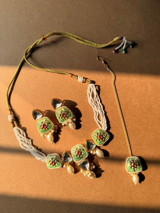 Meher Mint Kundan Set - image 2