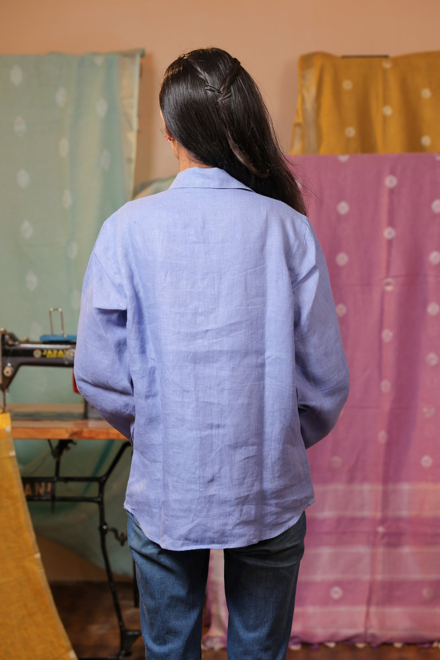 Linen Purple Shirt