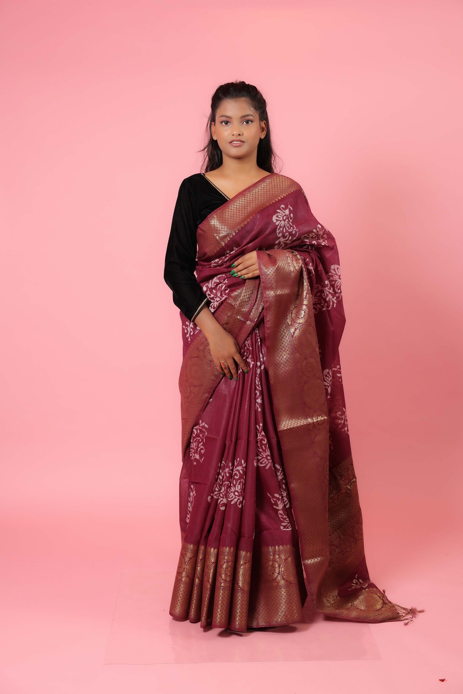 Banarasi Bandhani Saree – Lazree Sarees