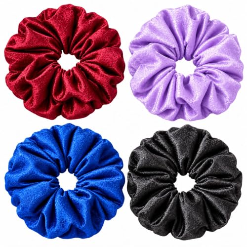 Satin Scrunchies 4 Pack