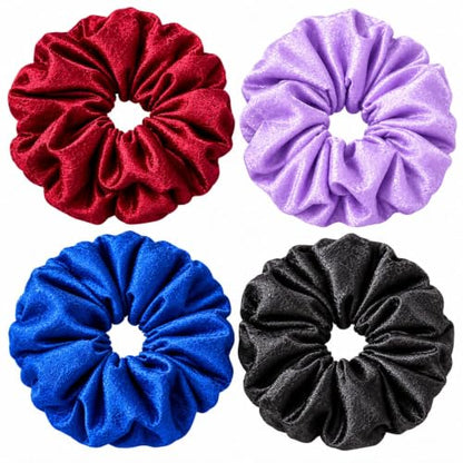 Satin Scrunchies 4 Pack