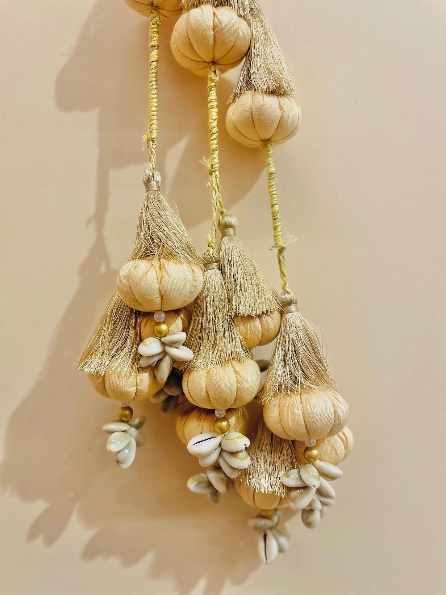 Ivory Gold Cowrie Tassel Paranda