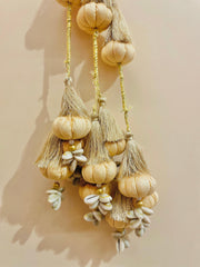 Ivory Gold Cowrie Tassel Paranda