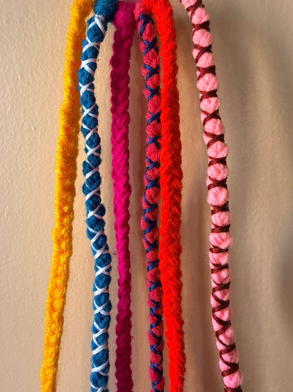 Bell-Charm Braided Hair Band with Cowrie Shells