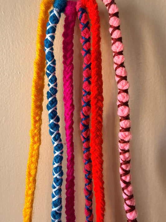 Bell-Charm Braided Hair Band with Cowrie Shells