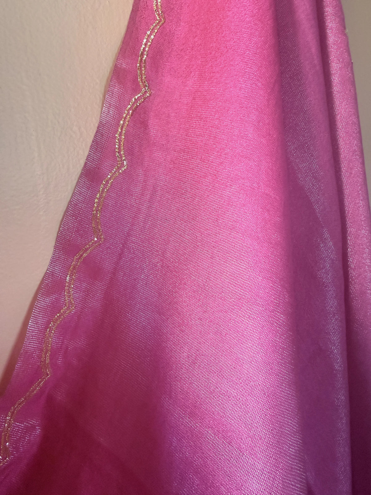 Pink Moon Zardozi Dupatta - Hand Beaded Wedding & Festive Dupatta