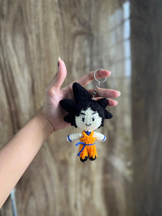 Goku Crochet Keychain