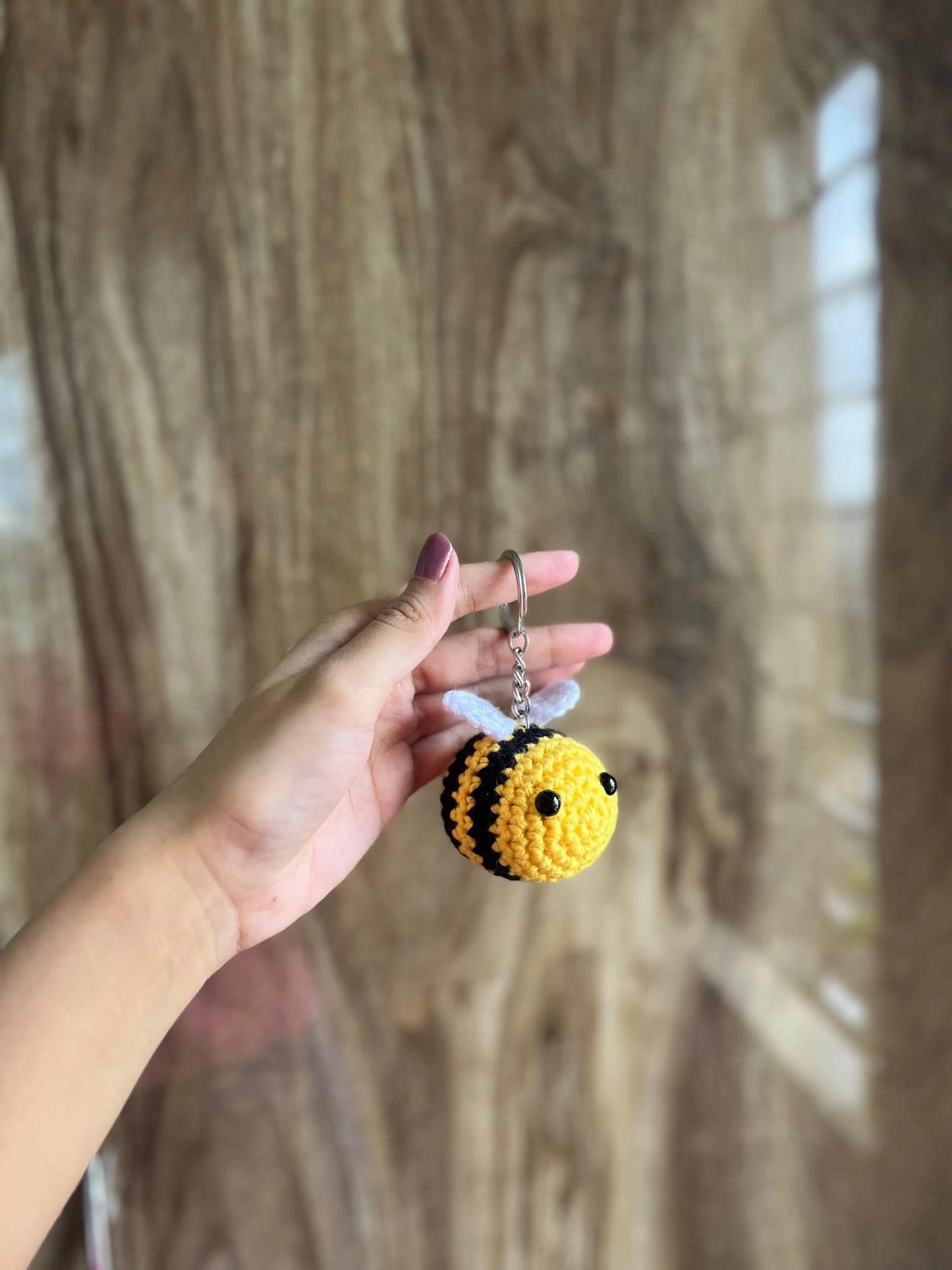 Bumblebee Crochet Keychain