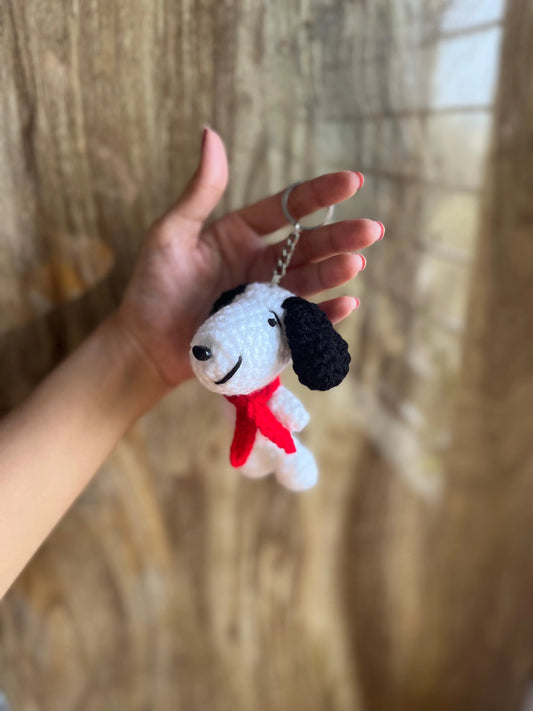 Snoopy Crochet Keychain