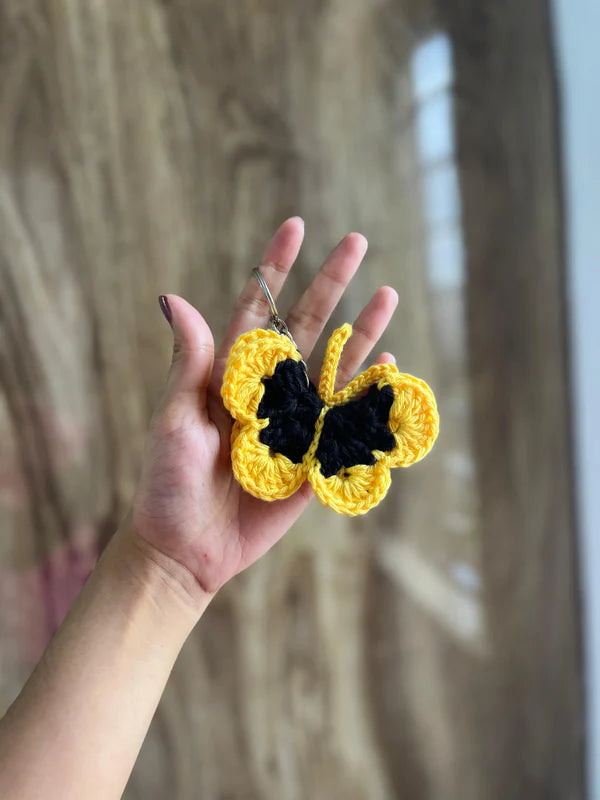 Butterfly Crochet Keychain