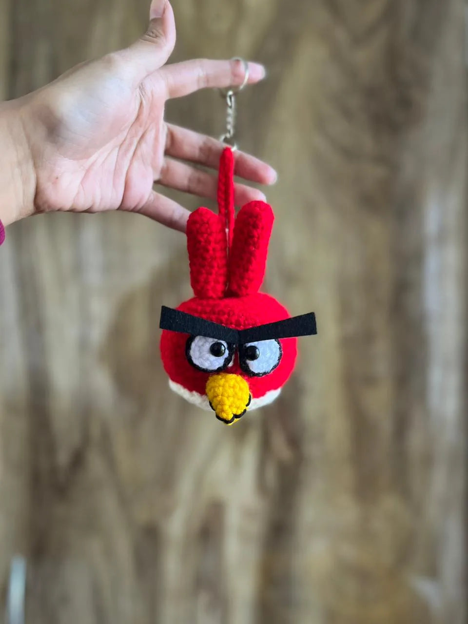 Angry Bird Crochet Keychain