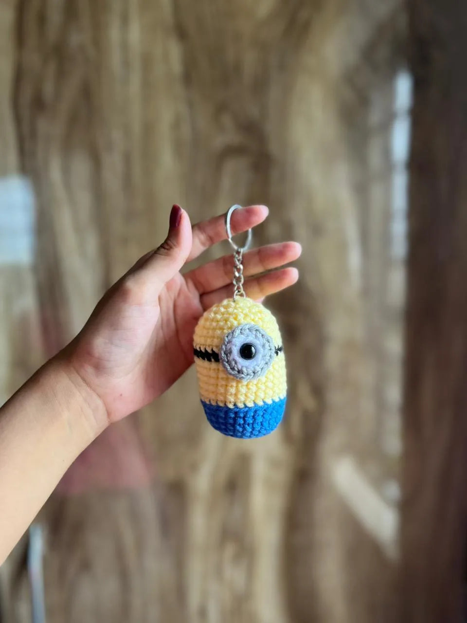 Minion Crochet Keychain