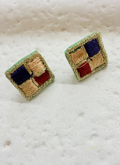 Earing Tops Handmade Resham Thread Work