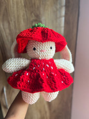 Strawberry Bunny Plushie Crochet