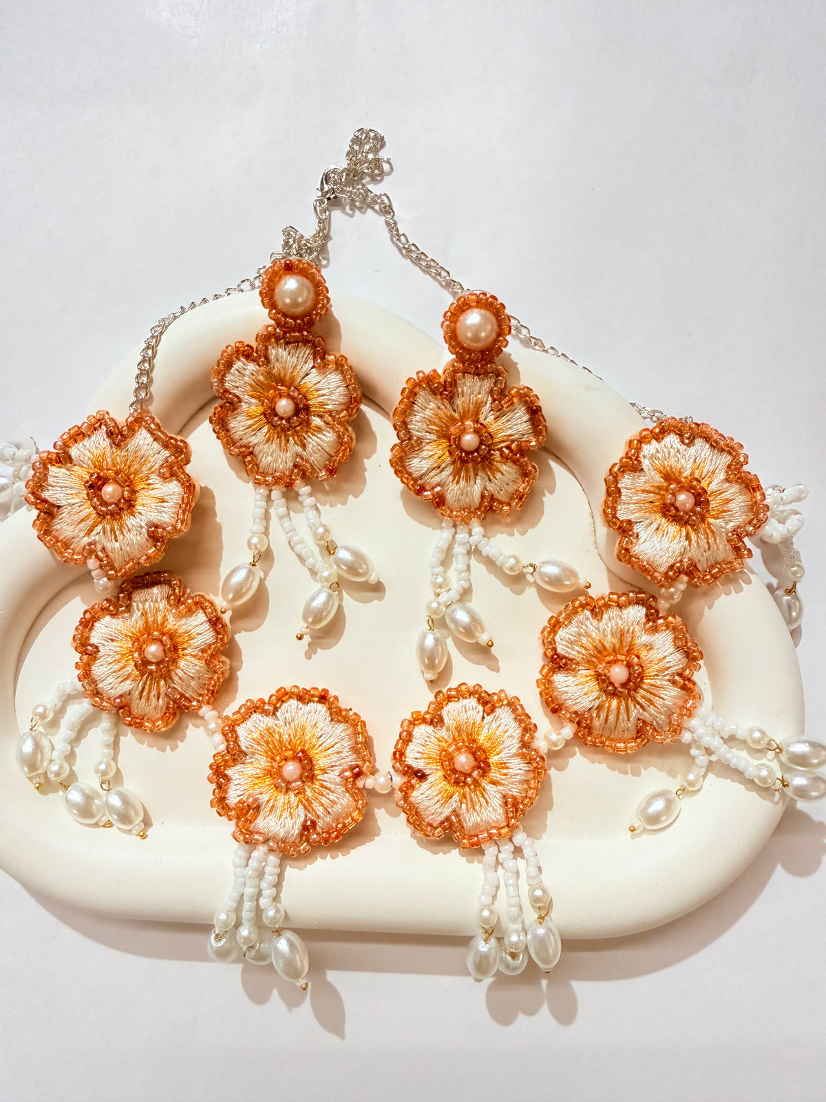 Gulika - Handmade Flower From Thread And Pearl