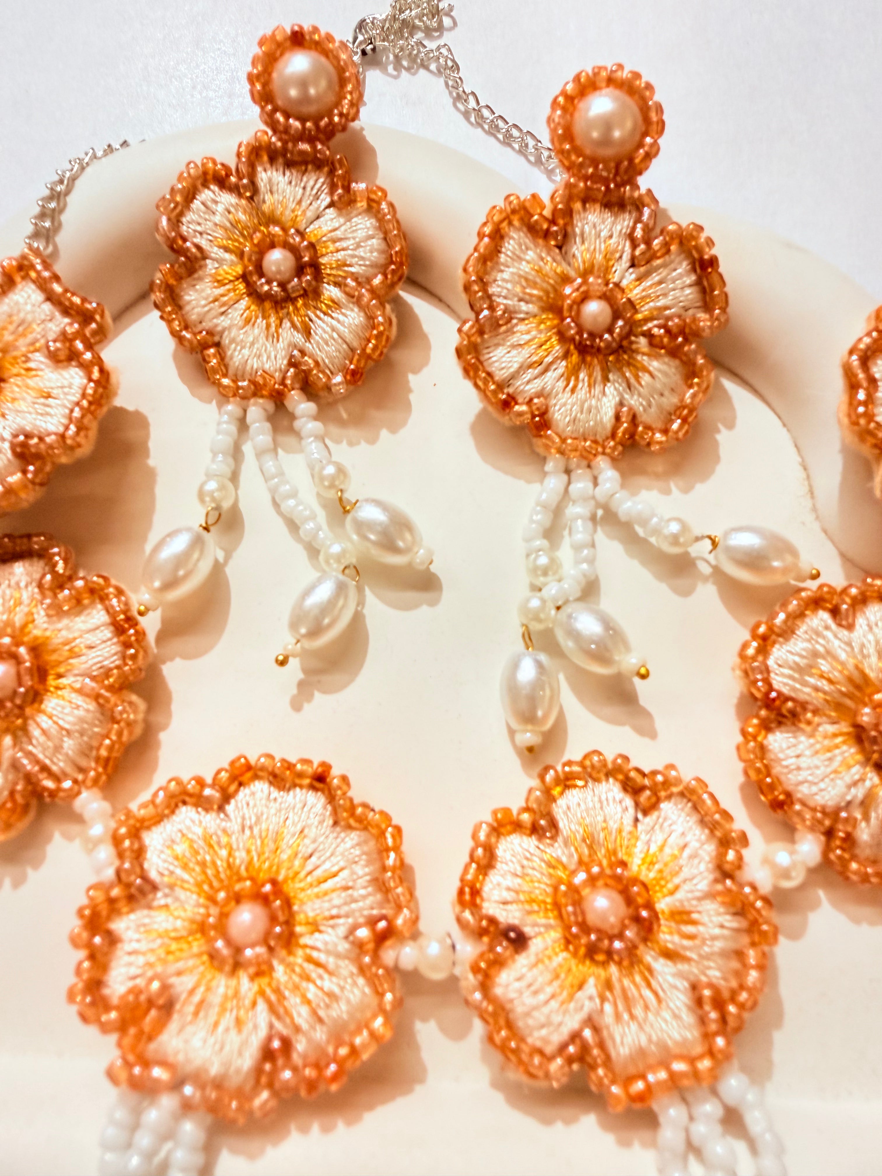 Gulika - Handmade Flower From Thread And Pearl