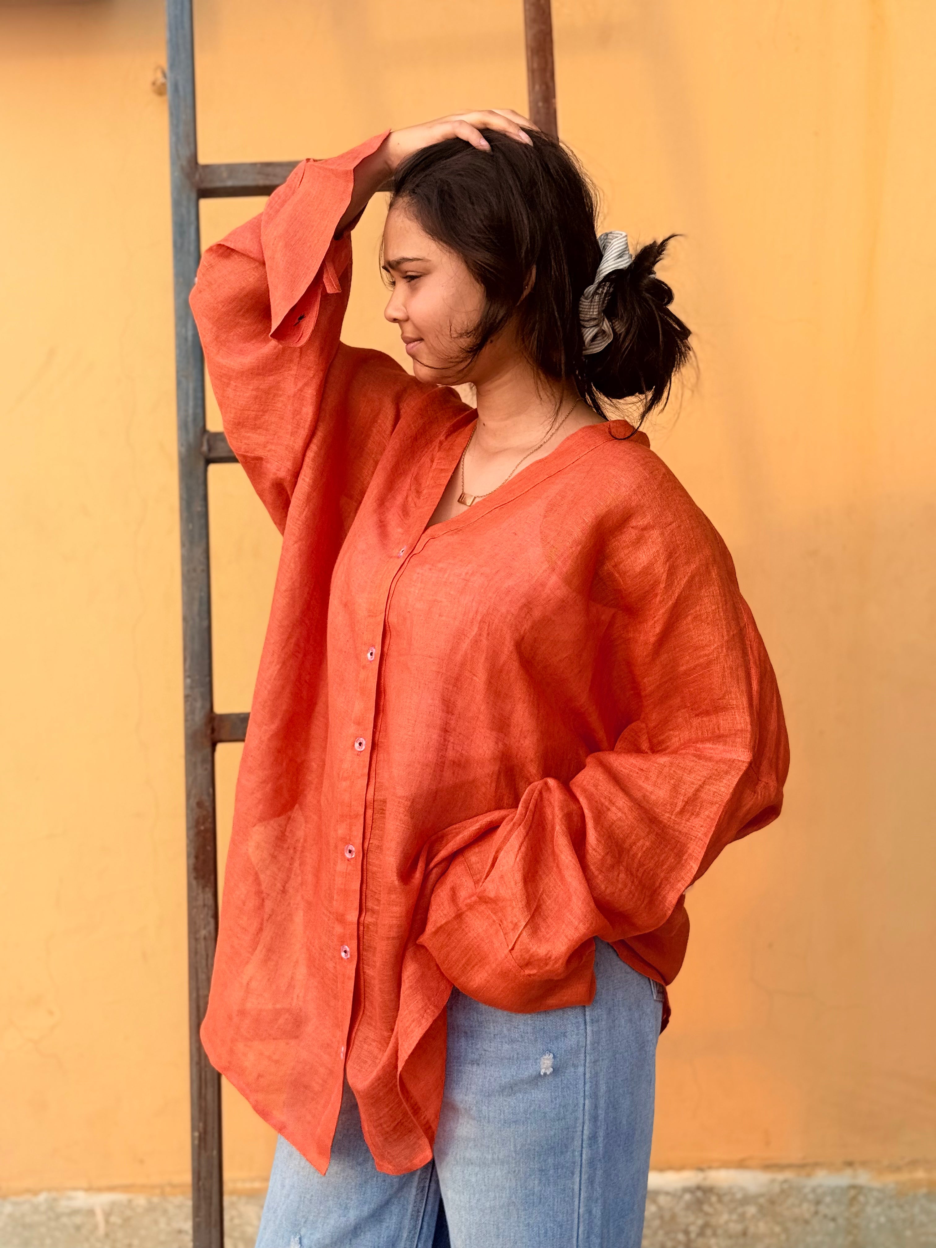 Oversized Linen Shirt