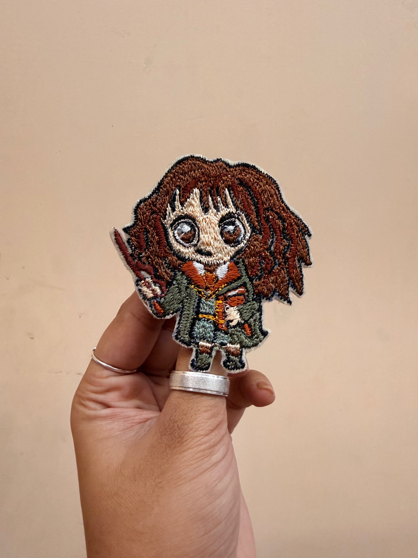 Hermione Granger Embroidered Brooch front