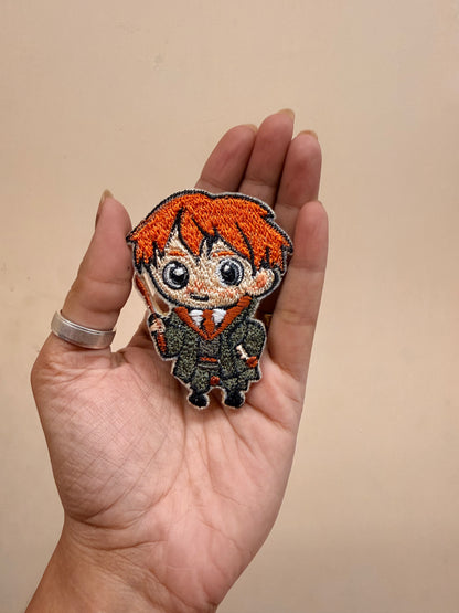 Ron Weasley Embroidered Brooch front