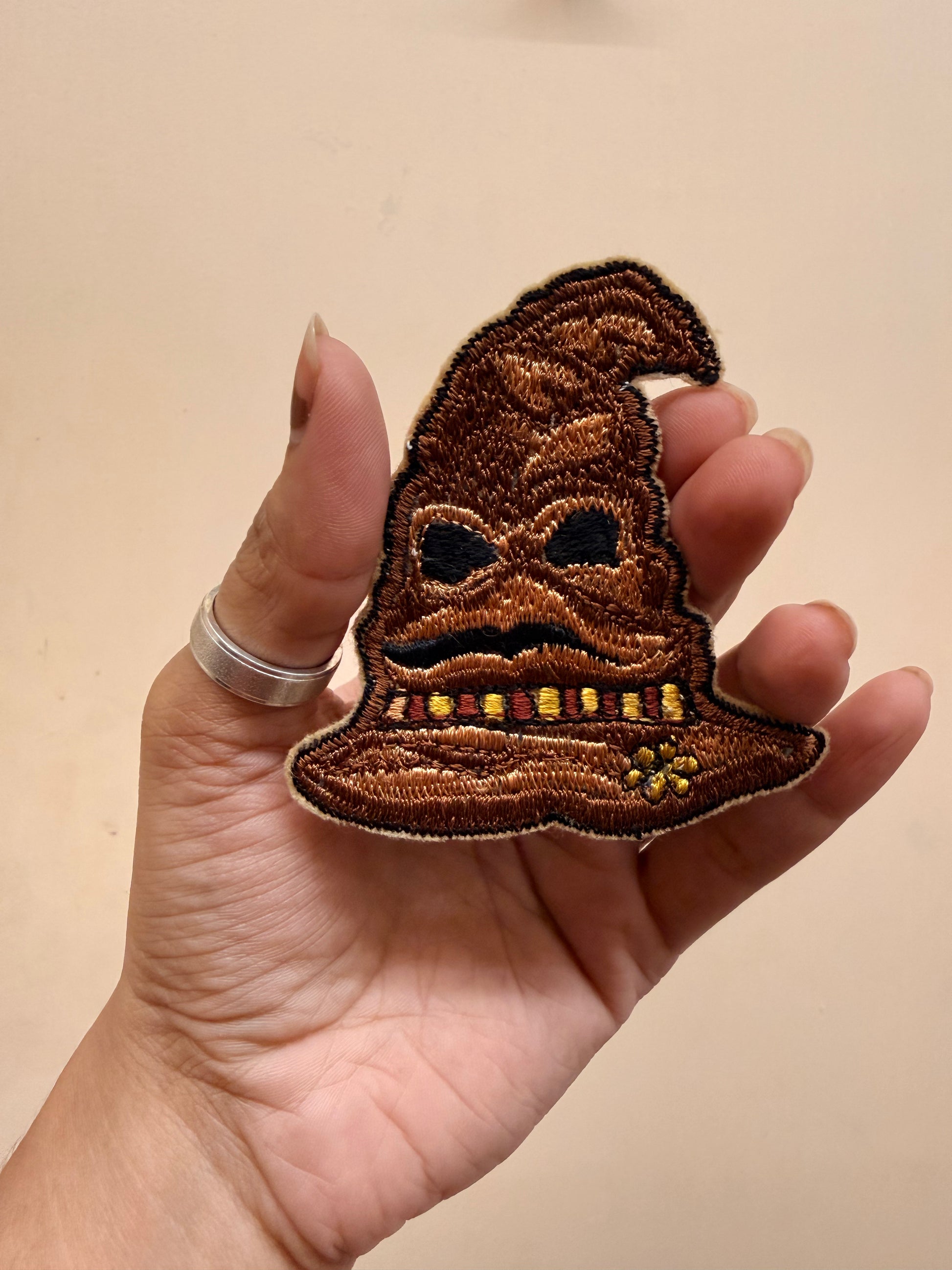Sorting Hat Embroidered Brooch front