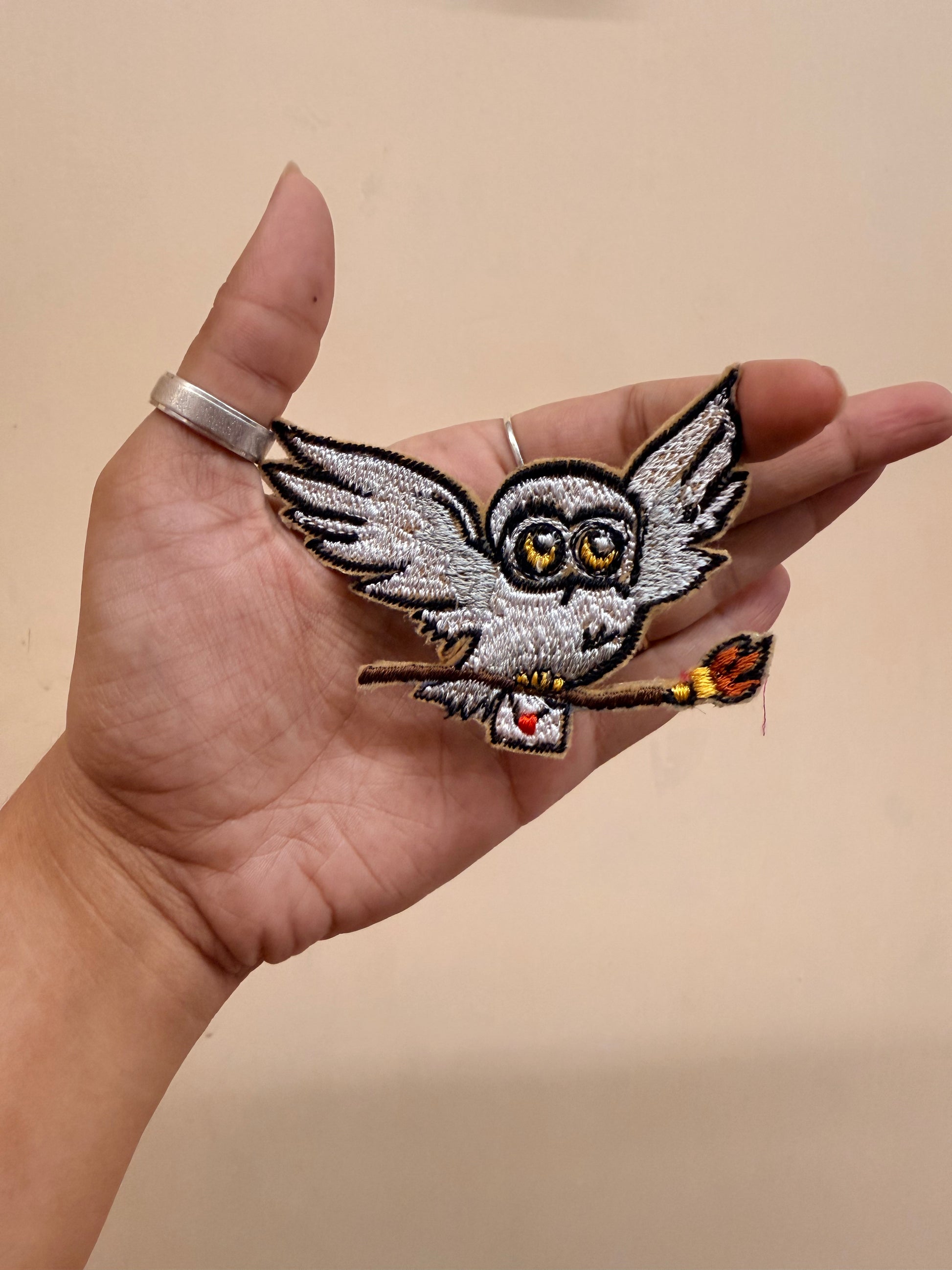 Hedwig Embroidered Brooch front