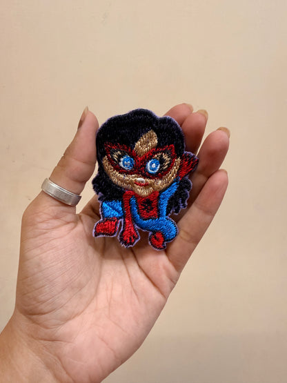 Harry Potter on Broomstick Embroidered Brooch front
