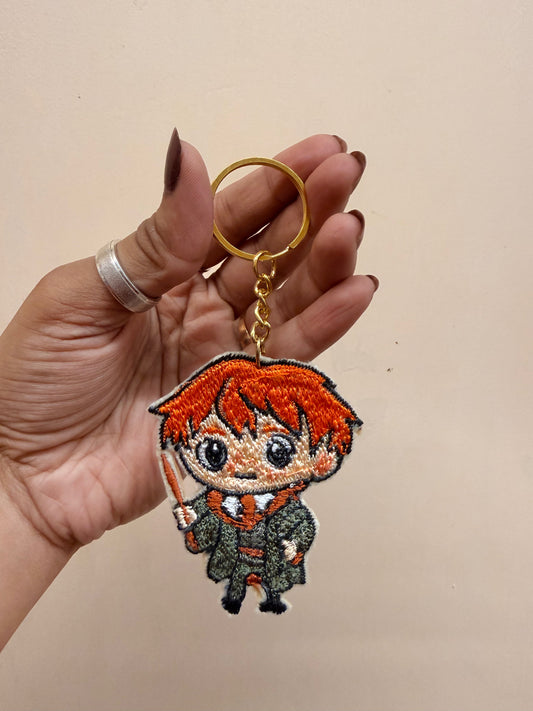 Ron Weasley Embroidered Key Ring
