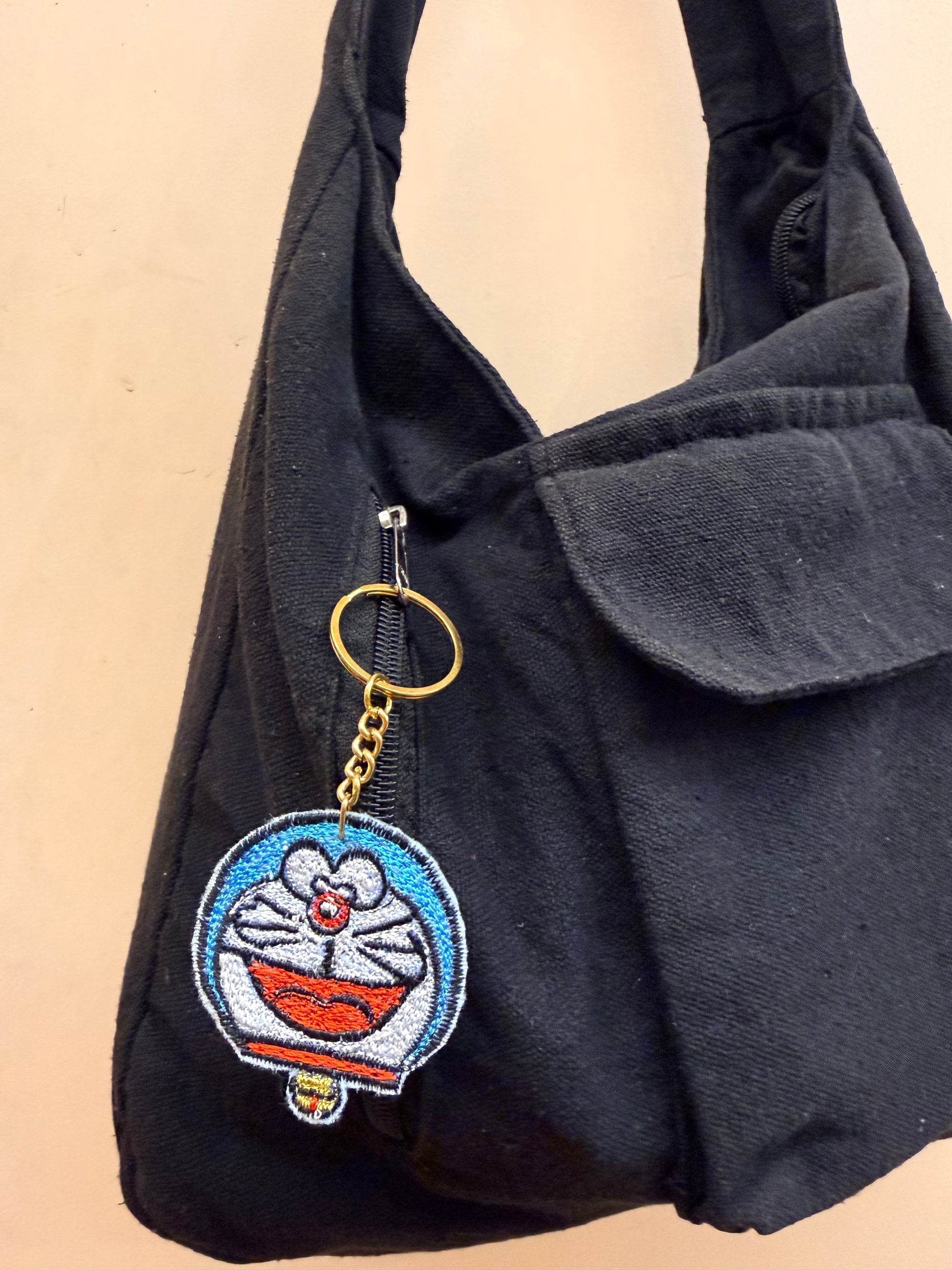 Doraemon Embroidered Key Ring