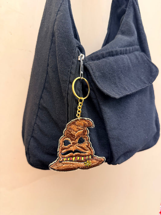 Sorting Hat Embroidered Key Ring - image 1