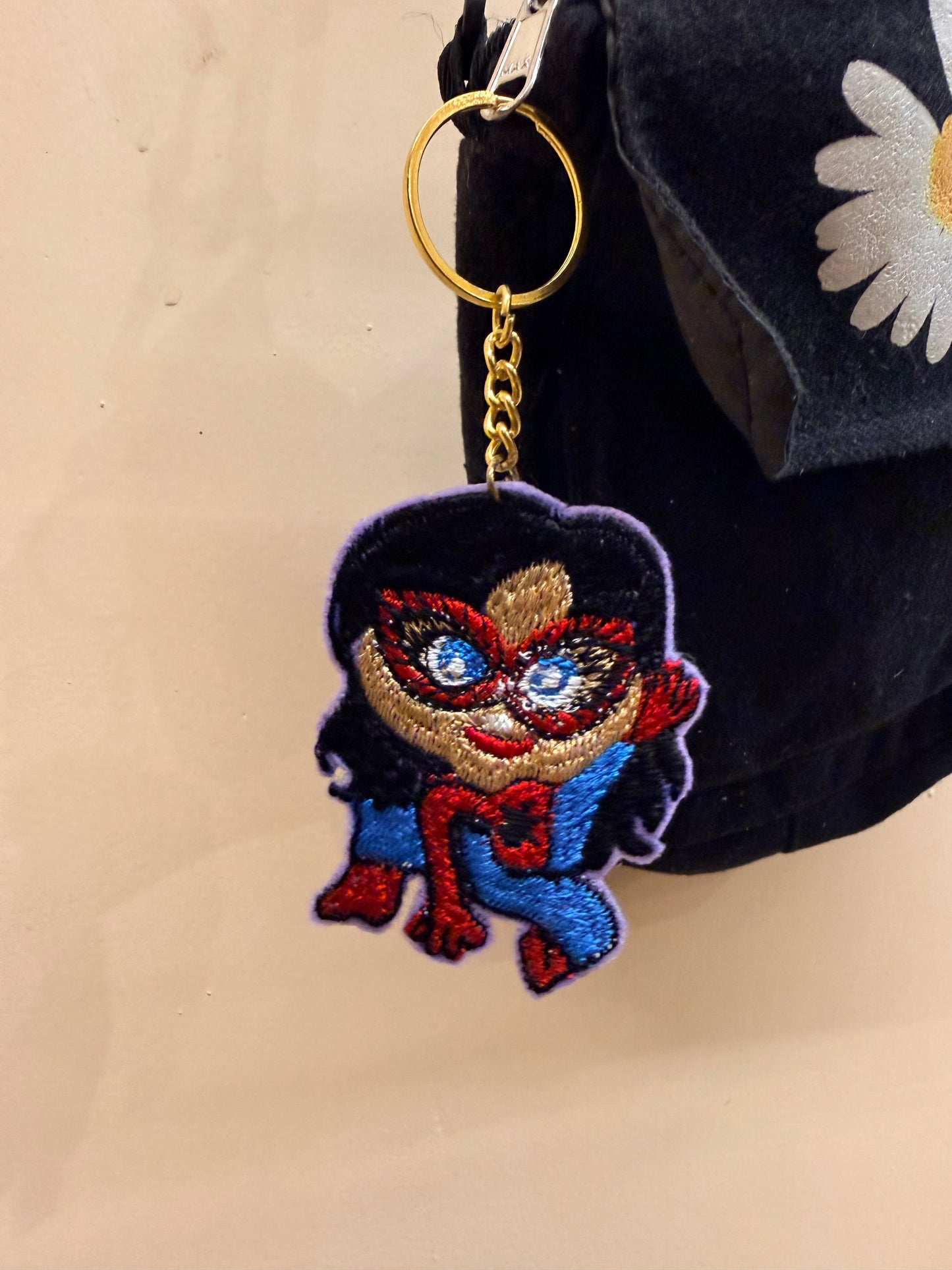 Spider-Gwen Embroidered Key Ring