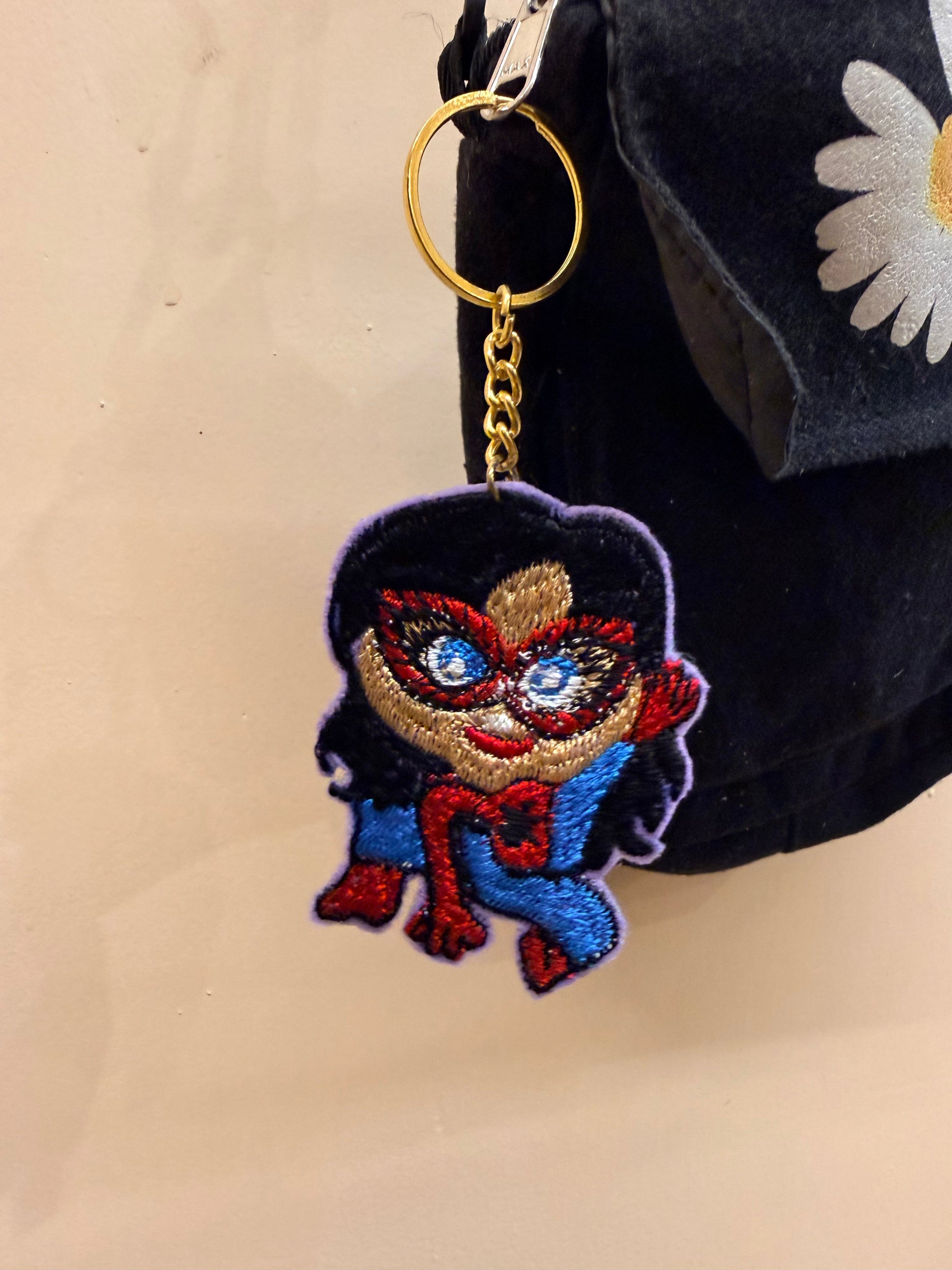 Spider-Gwen Embroidered Key Ring