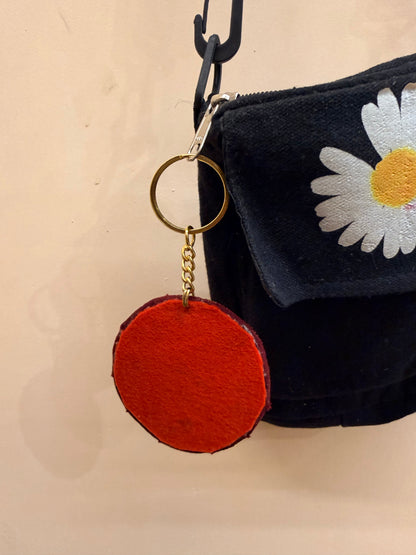 Platform 9¾ Embroidered Key Ring