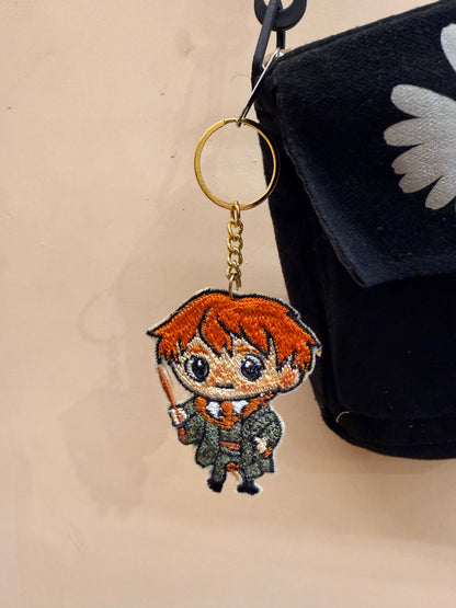 Ron Weasley Embroidered Key Ring