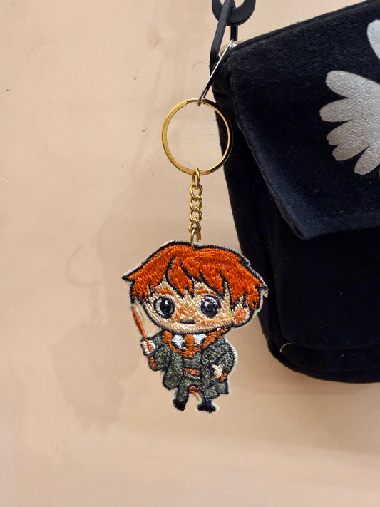 Ron Weasley Embroidered Key Ring