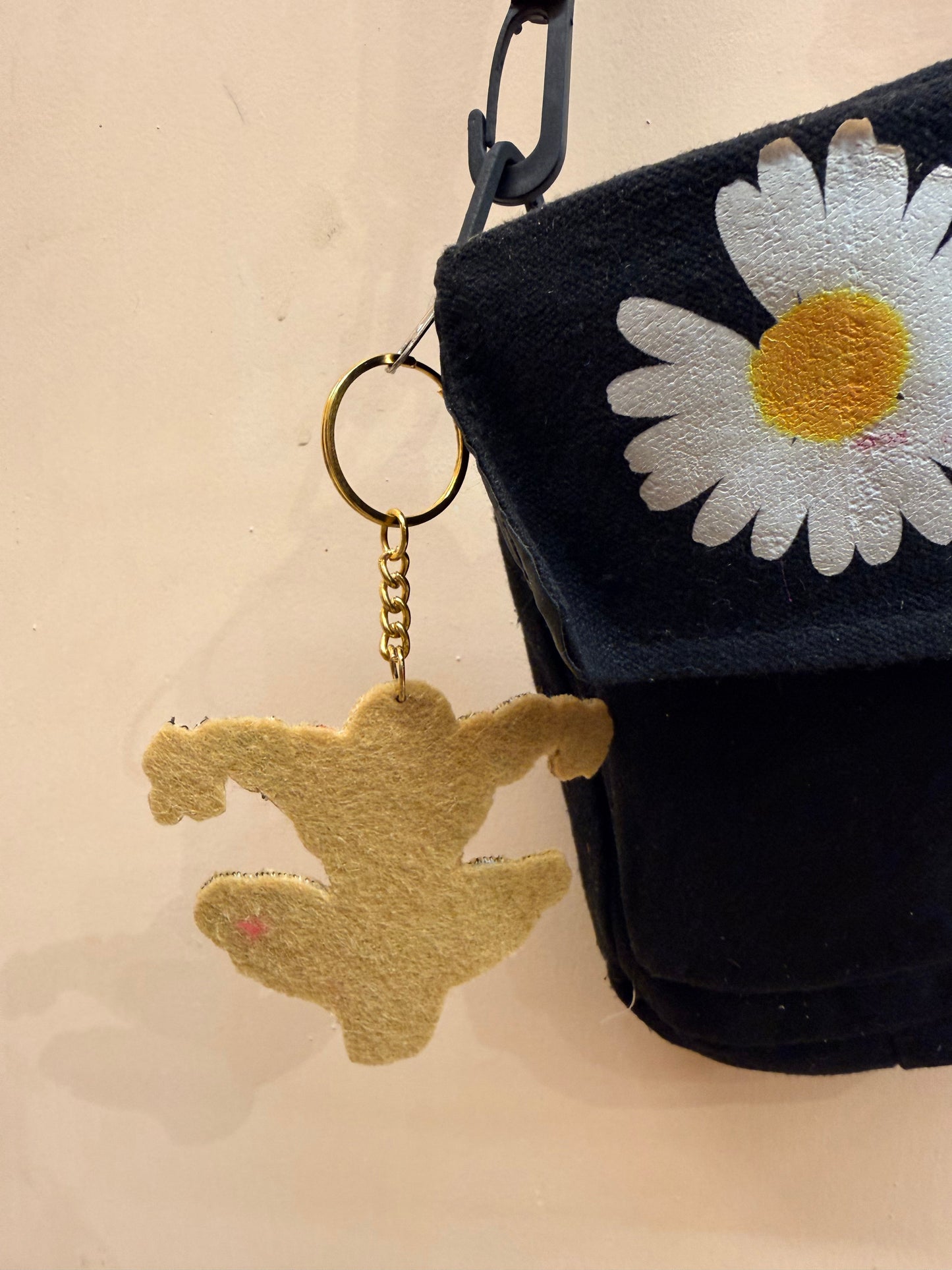Spider-Man Pose Embroidered Key Ring