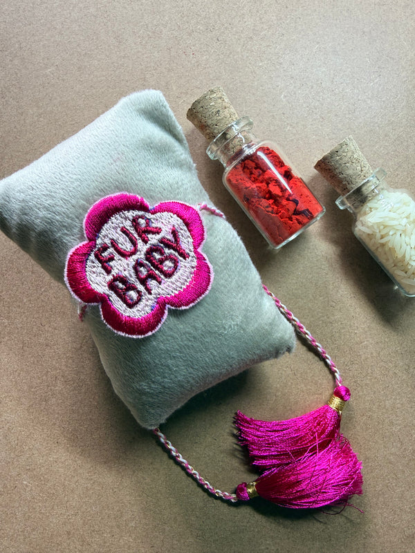 Fur Bhai Flower Rakhi image 2