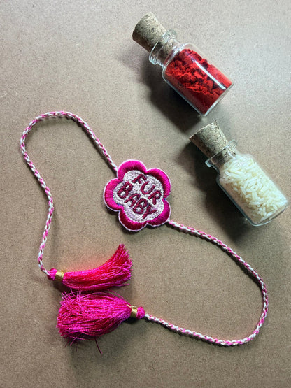 Fur Bhai Flower Rakhi image 3