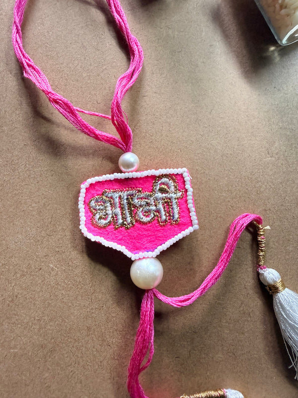 Bhabhi Pink Tag Rakhi image 2