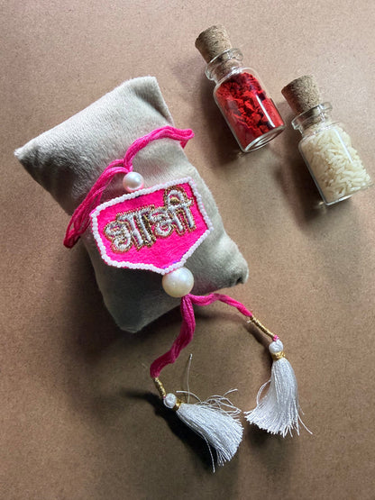 Bhabhi Pink Tag Rakhi image 3
