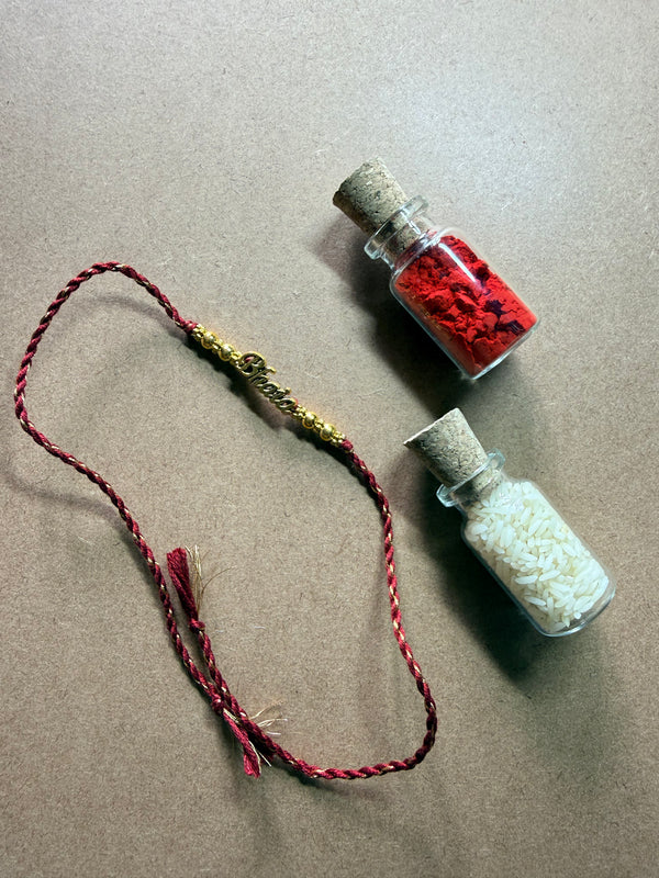 Bhai Gold Text Rakhi image 1