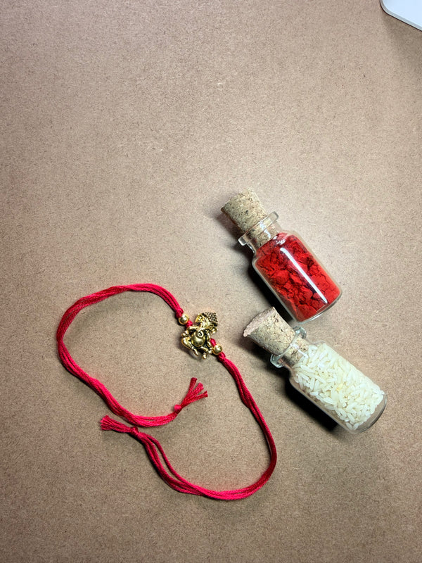 Ganesha Charm Rakhi image 3