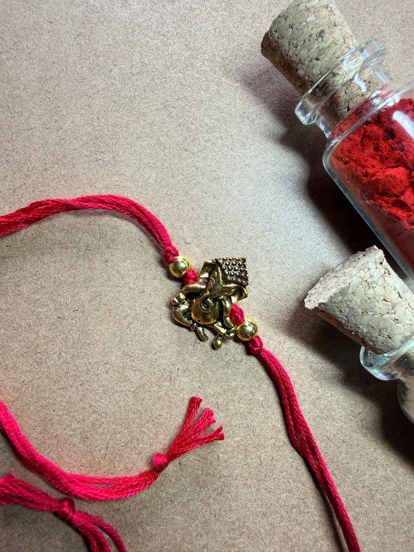 Ganesha Charm Rakhi image 4